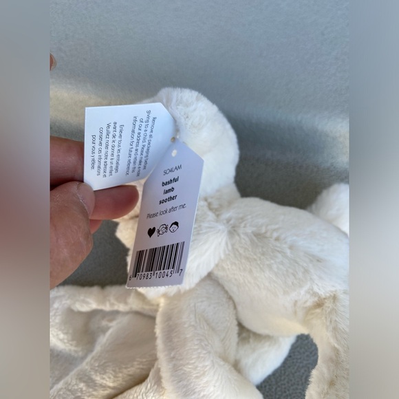 Jellycat Bashful Lamb Lovey Plush
Security Blanket Soother Ivory
White - Picture 3 of 7